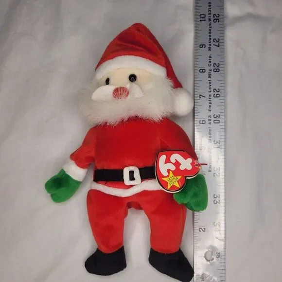 VINTAGE 1998 TY Beanie Babies Santa Claus 9" Bean Bag Stuffed Animal Toy - Picture 2 of 6